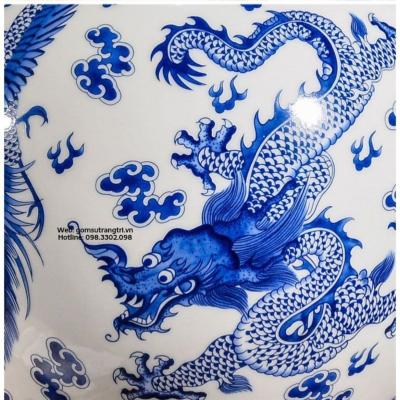 BÌNH VẼ TAY LONG PHƯỢNG VỜN MÂY